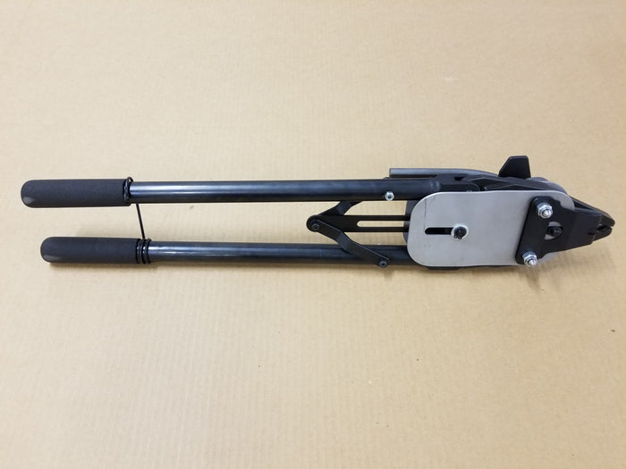 KC1511HT manual hog ring plier with long black padded handles and compound linkage head